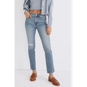 Madewell Womens The Perfect Vintage Jean Size 29 Cardine Distressed DM5592